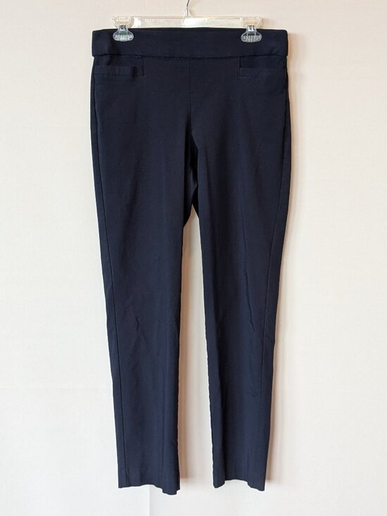 Liz Claiborne Pants - Liz Claiborne Career Navy Pullon Ankle Pants